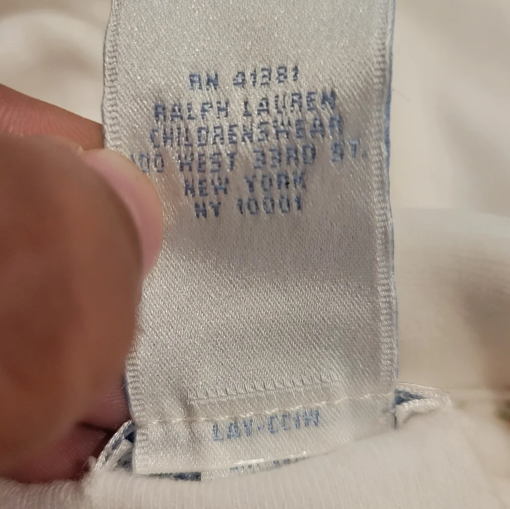 Ralph Lauren Velour Onesie Size 3 Months